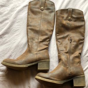 Dark brown tall boots